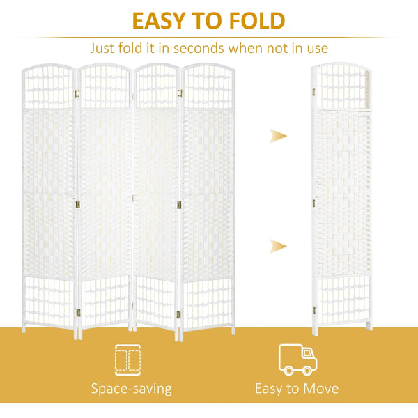 Alaudin Solid Wood Folding Room Divider Privacy Screen  Wooden Bazar