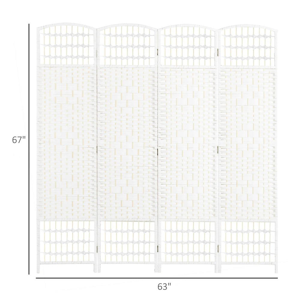 Alaudin Solid Wood Folding Room Divider Privacy Screen  Wooden Bazar
