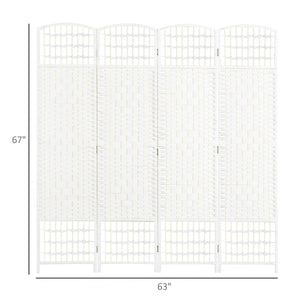 Alaudin Solid Wood Folding Room Divider Privacy Screen  Wooden Bazar