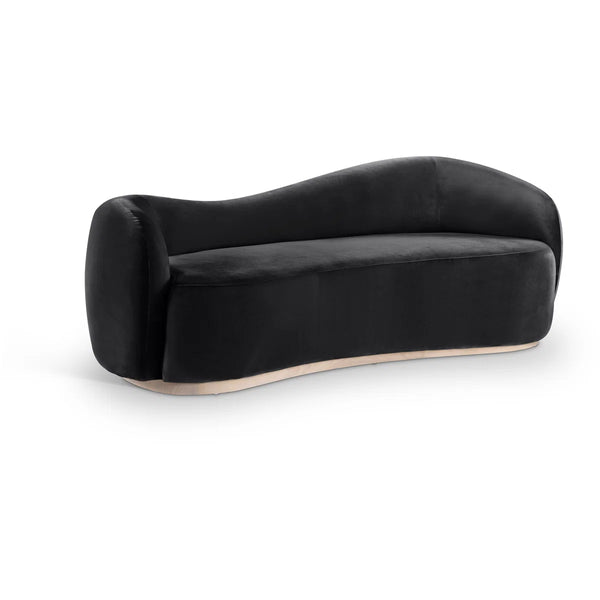 Aldana 92.5" Velvet Upholstered Sofa Wooden Bazar