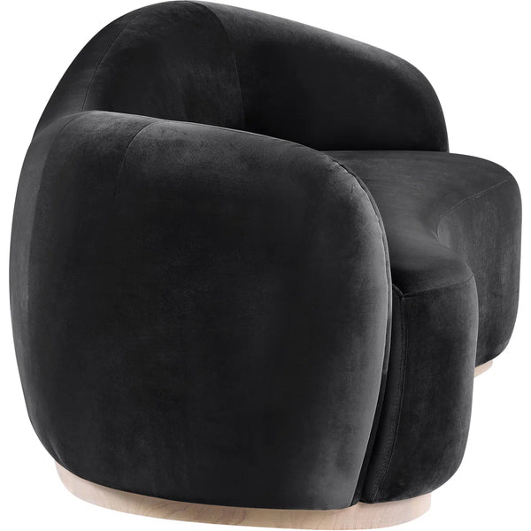 Aldana 92.5" Velvet Upholstered Sofa Wooden Bazar
