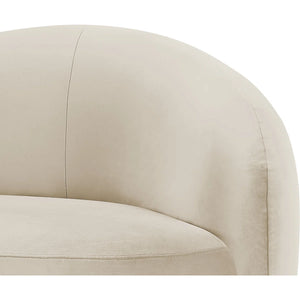 Aldana 92.5" Velvet Upholstered Sofa Wooden Bazar