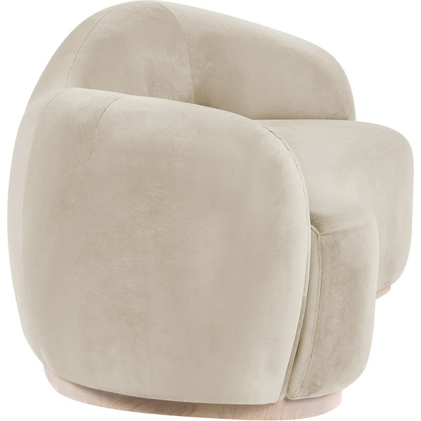 Aldana 92.5" Velvet Upholstered Sofa Wooden Bazar