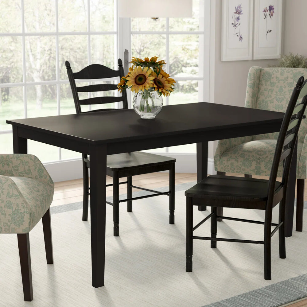 Kegsiko Modern Rectangular Shape Dining Table - Wooden Bazar