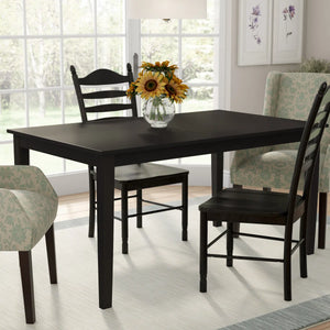Kegsiko Modern Rectangular Shape Dining Table - Wooden Bazar
