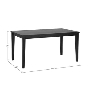 Kegsiko Modern Rectangular Shape Dining Table - Wooden Bazar