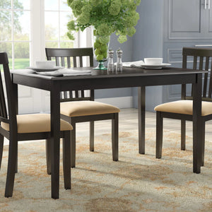 Kegsiko Modern Rectangular Shape Dining Table - Wooden Bazar