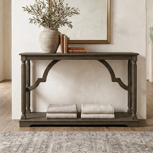 Solid Wood Console Table for Entryway, Hallway & Living Room  Wooden Bazar