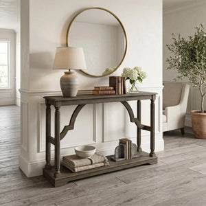 Solid Wood Console Table for Entryway, Hallway & Living Room  Wooden Bazar