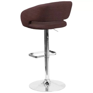 Amberlie Swivel Modern Upholstered Adjustable-Height Bar stool