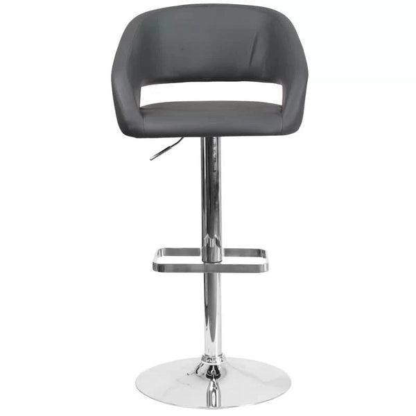 Amberlie Swivel Modern Upholstered Adjustable-Height Bar stool