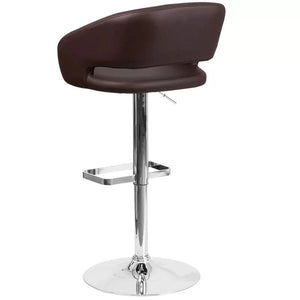 Amberlie Swivel Modern Upholstered Adjustable-Height Bar stool