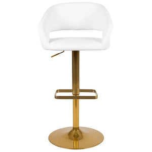 Amberlie Swivel Modern Upholstered Adjustable-Height Bar stool