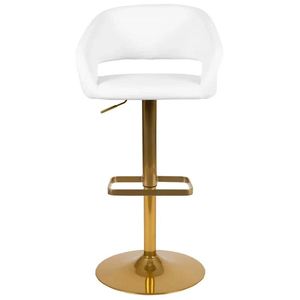 Amberlie Swivel Modern Upholstered Adjustable-Height Bar stool