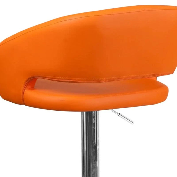 Amberlie Swivel Modern Upholstered Adjustable-Height Bar stool