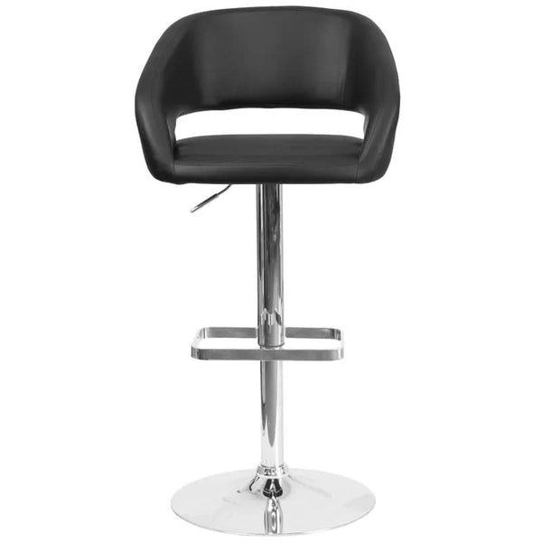 Amberlie Swivel Modern Upholstered Adjustable-Height Bar stool