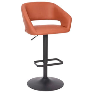 Amberlie Swivel Modern Upholstered Adjustable-Height Bar stool