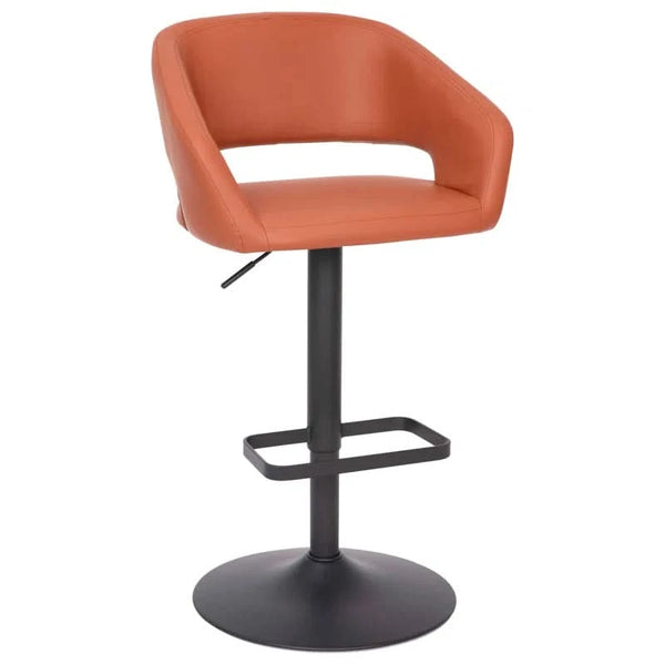 Amberlie Swivel Modern Upholstered Adjustable-Height Bar stool