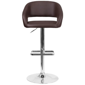 Amberlie Swivel Modern Upholstered Adjustable-Height Bar stool