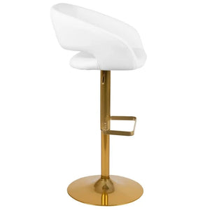 Amberlie Swivel Modern Upholstered Adjustable-Height Bar stool