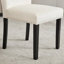 Amdan Tufted Velvet Modern Dining Chair (Set of 2)  Wooden Bazar