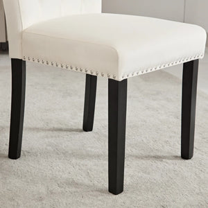 Amdan Tufted Velvet Modern Dining Chair (Set of 2)  Wooden Bazar