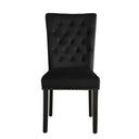 Amdan Tufted Velvet Modern Dining Chair (Set of 2)  Wooden Bazar