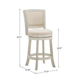 Ametra Swivel Counter & Bar Stool  Wooden Bazar