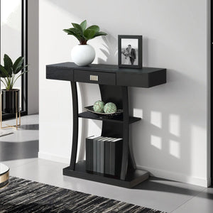Amett 1-Drawer Console Table for Entryway, Living Room & Hallway  Wooden Bazar