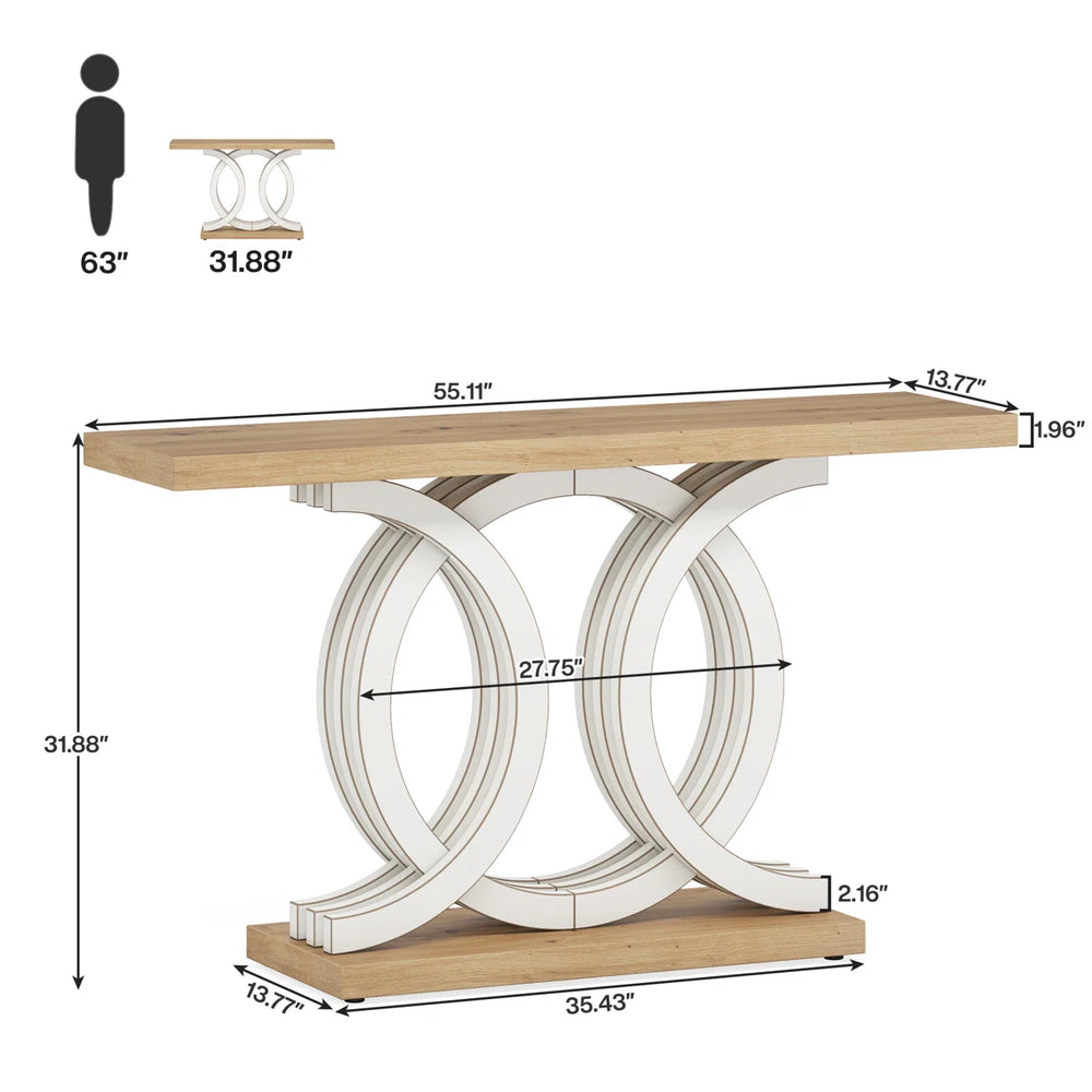 Farmhouse Wooden Console Table for Entryway & Living Room  Wooden Bazar