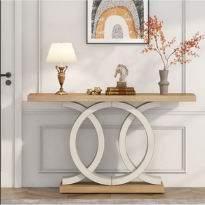 Farmhouse Wooden Console Table for Entryway & Living Room  Wooden Bazar