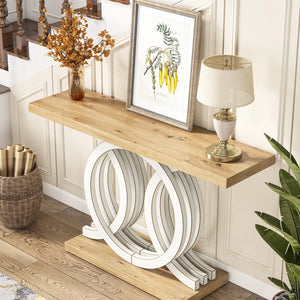 Farmhouse Wooden Console Table for Entryway & Living Room  Wooden Bazar