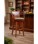 Angelija Extra Tall Swivel Bar Stool  Wooden Bazar
