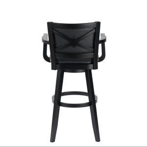 Angelija Extra Tall Swivel Bar Stool  Wooden Bazar