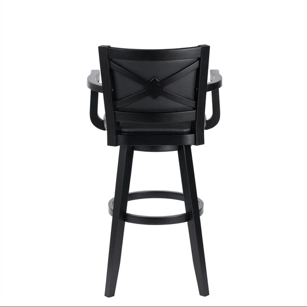 Angelija Extra Tall Swivel Bar Stool  Wooden Bazar
