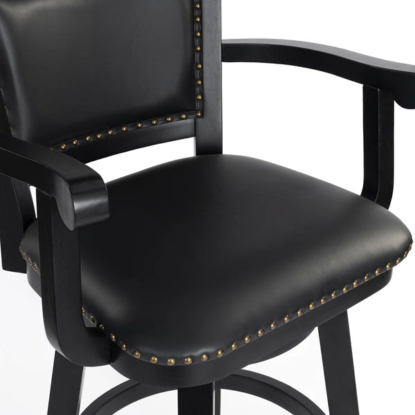 Angelija Extra Tall Swivel Bar Stool  Wooden Bazar