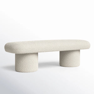 Shravakon Boucle Bench - Wooden Bazar