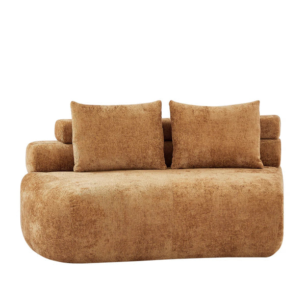 Arcadia Boneless 122-inch Modern Compression Modular Sectional Sofa  Wooden Bazar