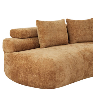Arcadia Boneless 122-inch Modern Compression Modular Sectional Sofa  Wooden Bazar