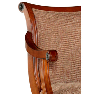 Areke Swivel Upholstered Counter Stool  Wooden Bazar