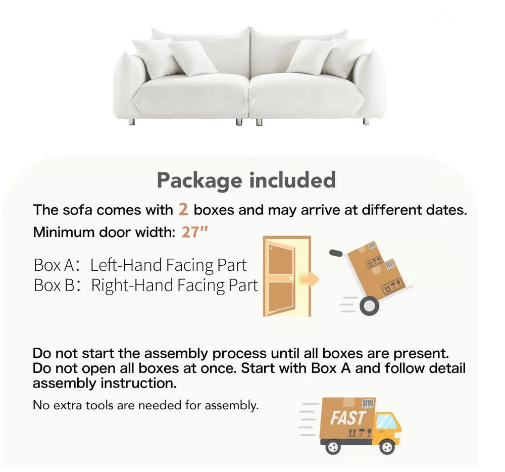 Littlemore Modern Style Sofa - Wooden Bazar
