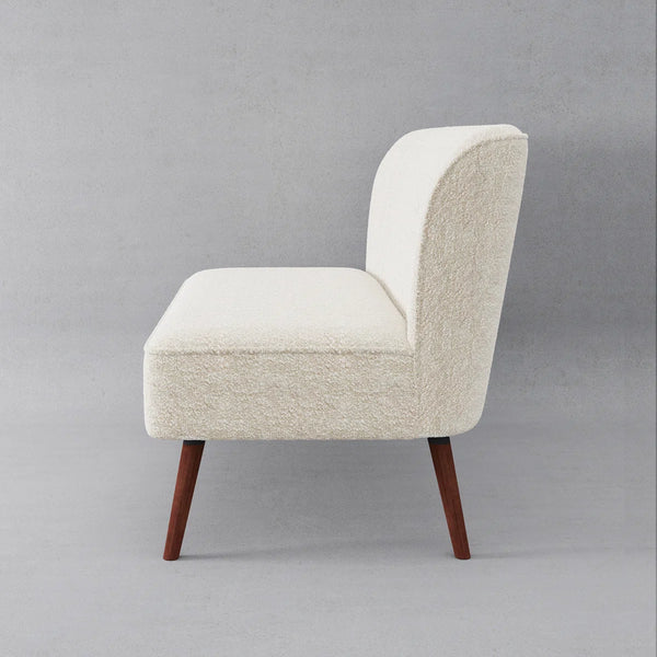 Ashlynn 53" Armless Loveseat  Wooden Bazar