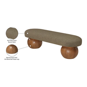 Thanos Upholstered Bench - Wooden Bazar
