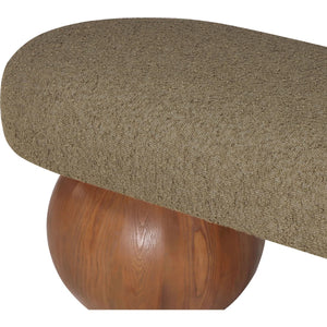 Thanos Upholstered Bench - Wooden Bazar