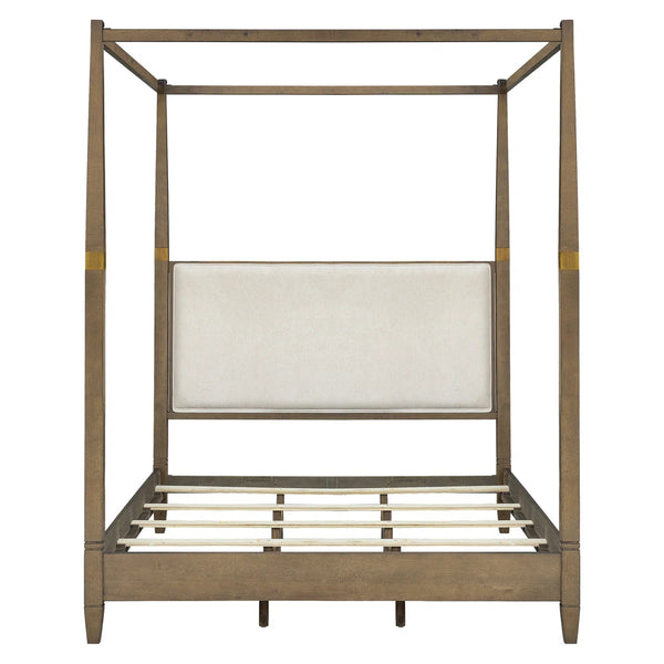 Nesdeck Canopy Queen-size Bed - Wooden Bazar