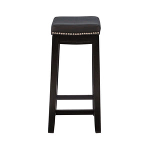 Bartonville Counter & Bar Solid Wood Backless Stool with Upholstered Seat  Wooden Bazar