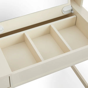 Bayview Vanity Desk and Stool  Wooden Bazar