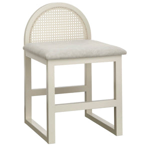 Bayview Vanity Desk and Stool  Wooden Bazar