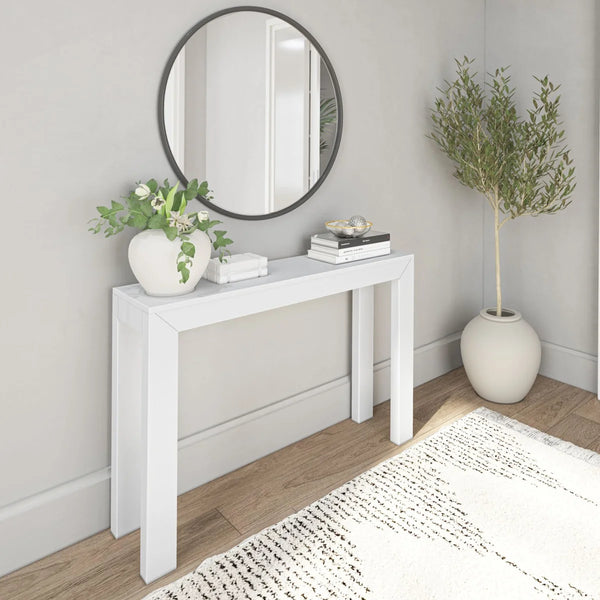 Beckett Solid Wood Console Table for Entryway & Living Room  Wooden Bazar