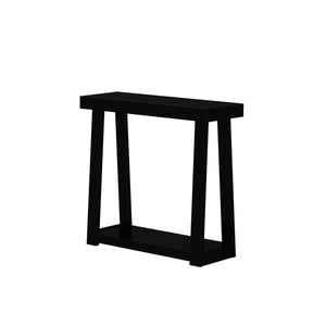 Beckett Solid Wood Console Table with Shelf for Entryway  Wooden Bazar